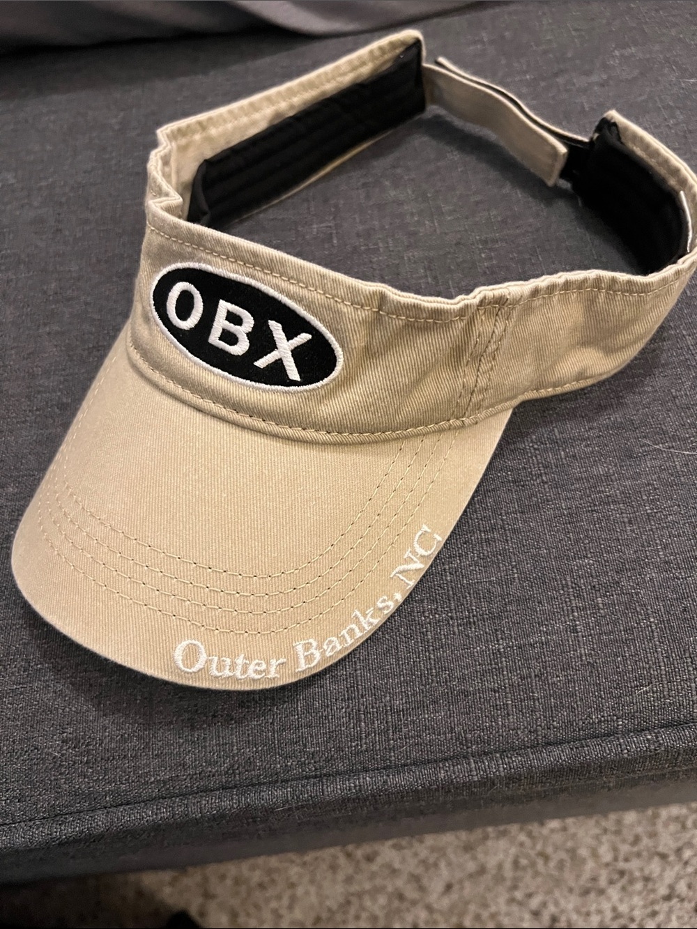 OBX Outer Banks Khaki Visor - Unbranded